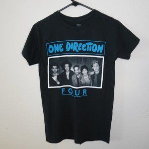 One Direction Four Women's SMALL T-Shirt BLACK